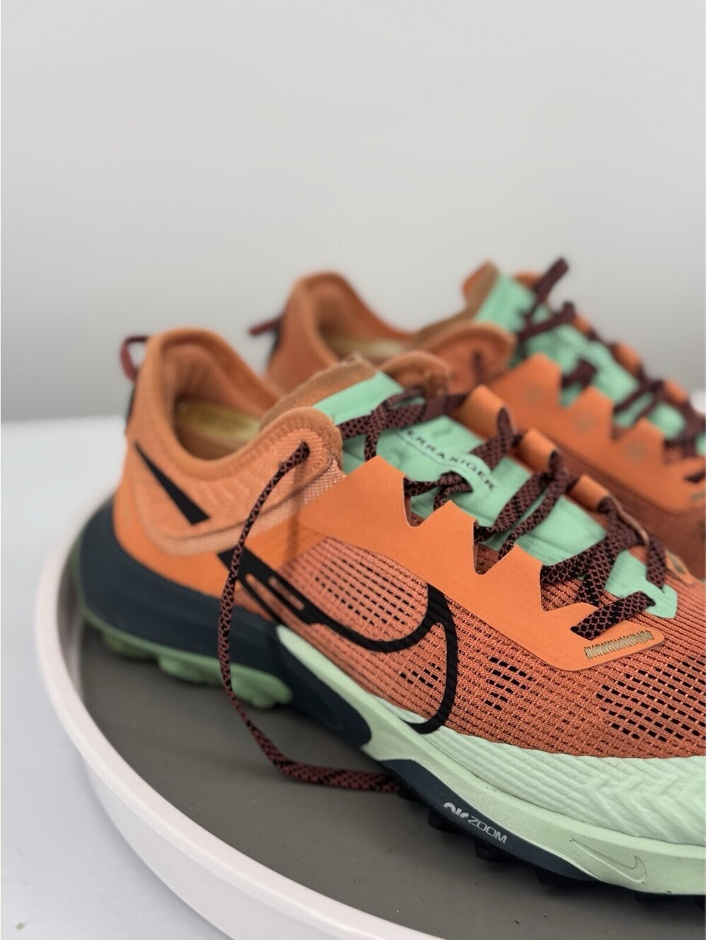 Size 9 - Nike Air Zoom Terra Kiger 8 Orange Trance Mint Foam W